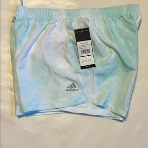Adidas Pastel Blue and White Sports Shorts